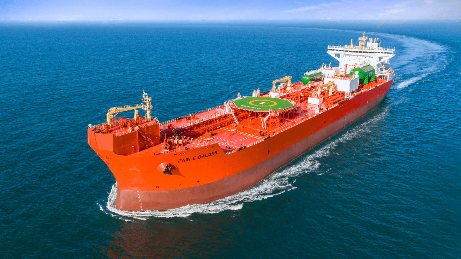 AET’s Dynamic Positioning Shuttle Tanker sailing in open waters.